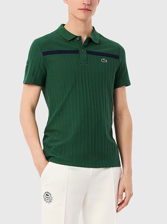 Short sleeve cotton polo shirt - 1