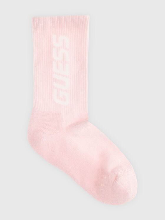 Socks with logo accent in black - 1