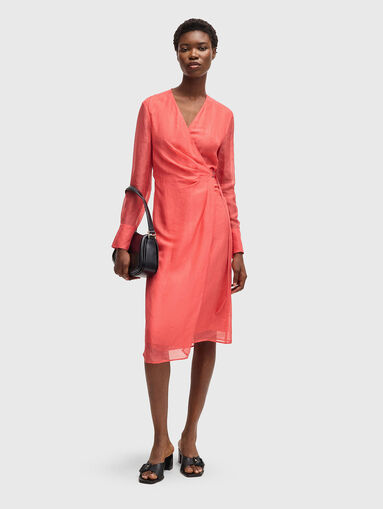 DOSALA midi dress in linen blend - 5