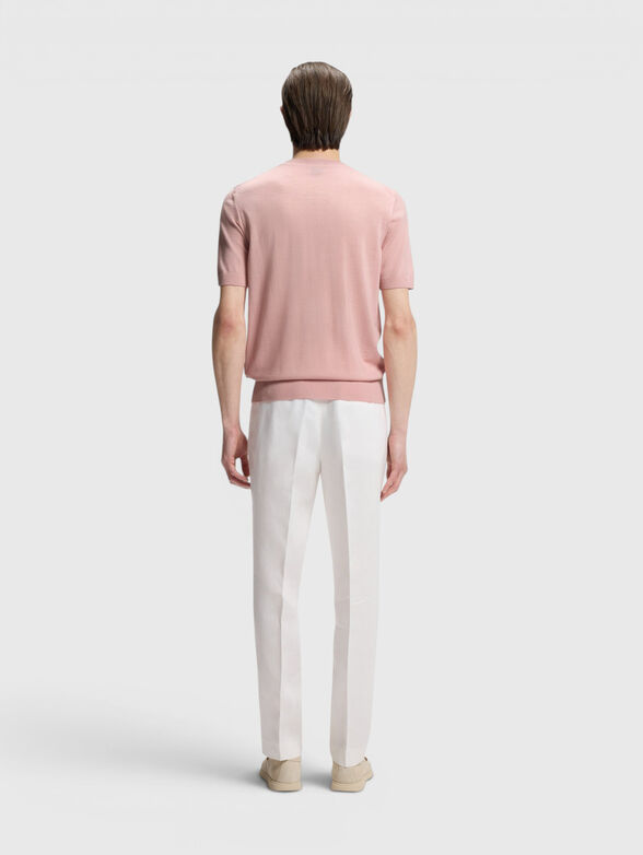 Short-sleeved wool sweater - 3