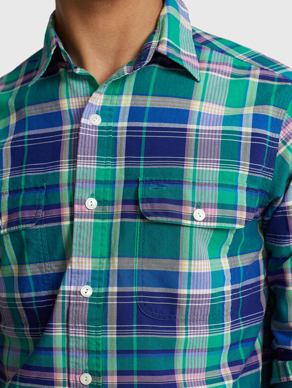 Plaid shirt made of cotton fabric - 4