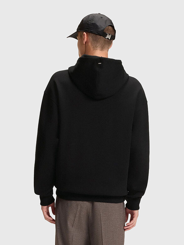 Cotton sweatshirt with hood and accent zips - 3