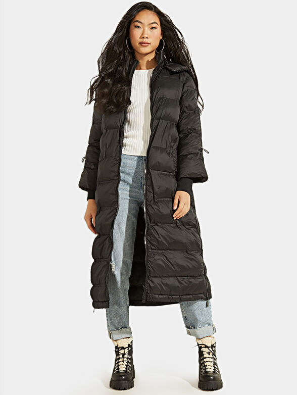 Long padded jacket BRUNELLA in black color - 1
