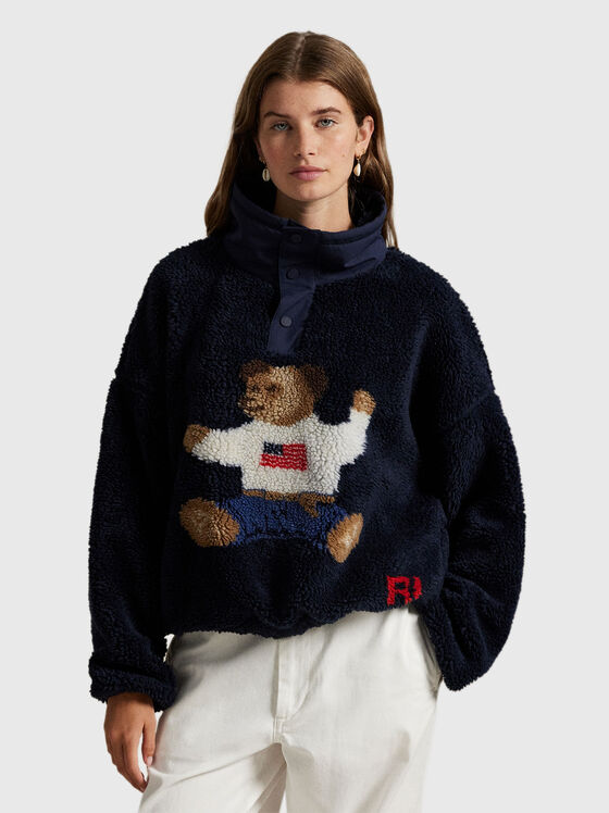 Суитшърт Polo Bear с висока яка и копчета - 1