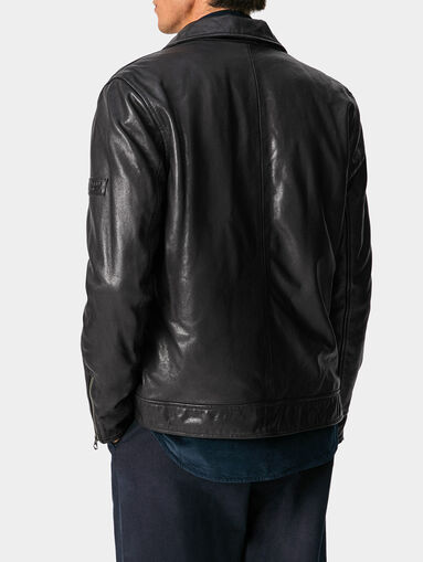 PHILIP leather jacket with removable hood - 4