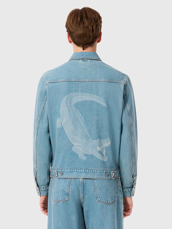 Denim jacket with accent print  - 2