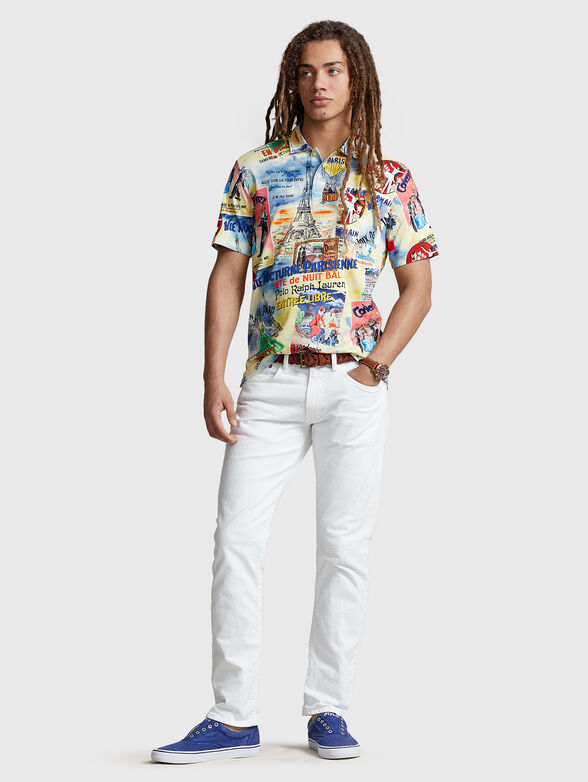 Polo shirt with print and pocket - 2