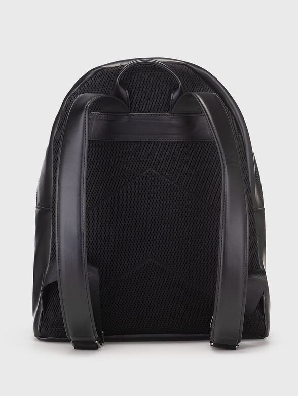 Black eco leather backpack  - 2