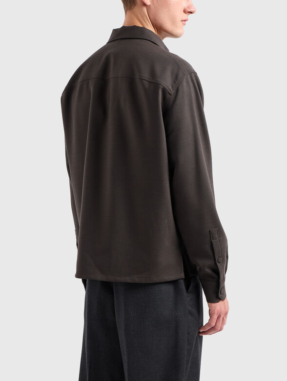 Long sleeve shirt in brown colour - 3