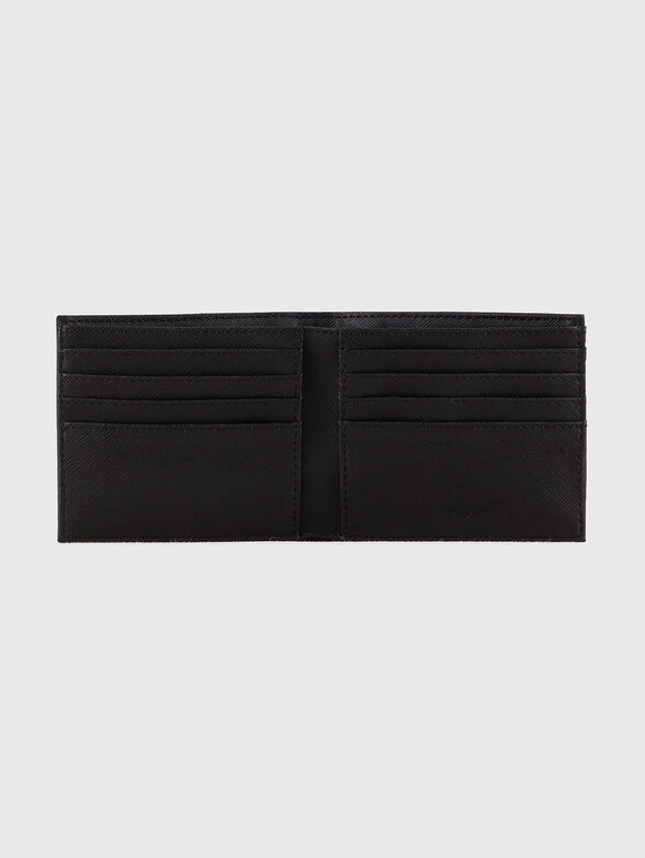 Black wallet with logo accent - 3