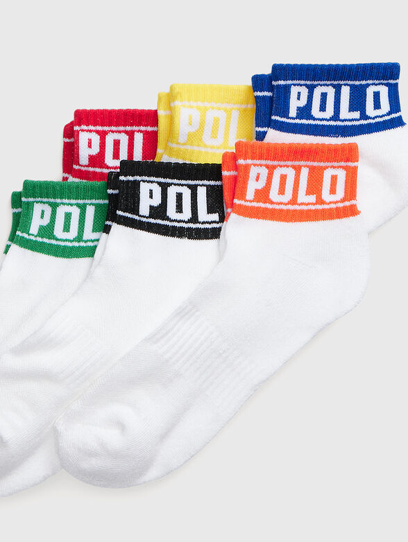 Set of six pairs of white socks - 2