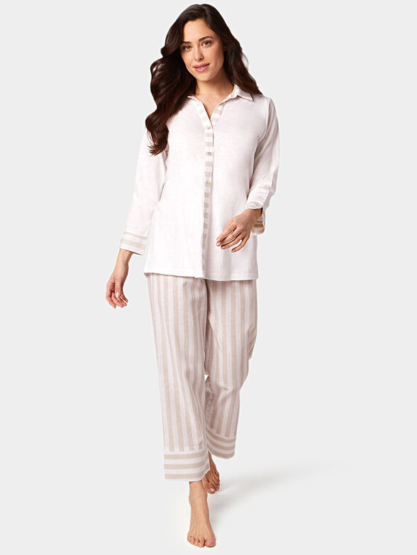 Bottom of linen blend pajamas - 2