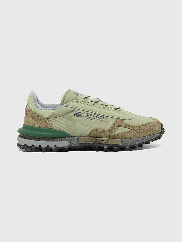 Sports shoes with suede details and logo - 1