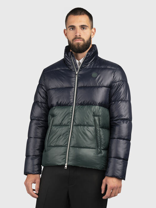 Padded jacket with quilted effect