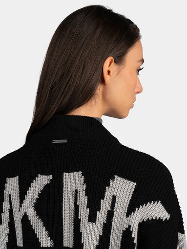 Cardigan with logo print - 5