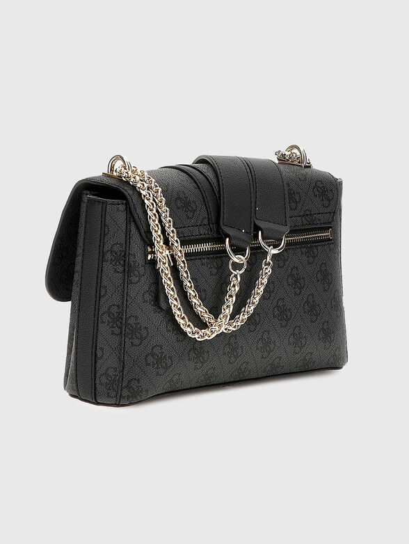 NOREEN black bag with monogram print - 2