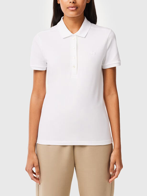 Burgundy cotton polo shirt - 1