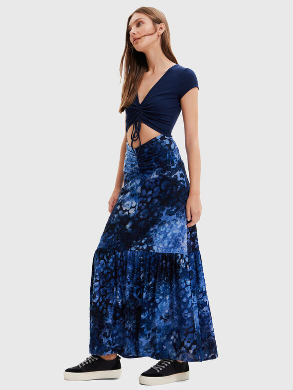 BRIGHTON maxi dress with animal print - 4