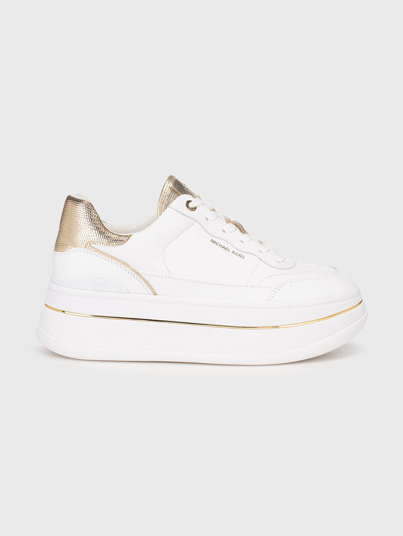 HAYES leather sneakers with gold details - 1