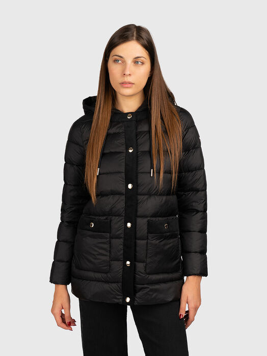 Padded jacket with removable hood