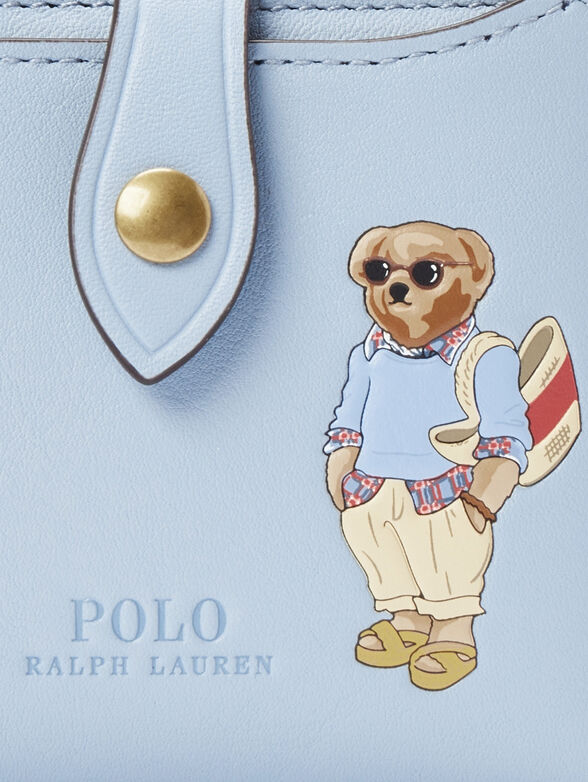 Small purse in light blue color with Polo Bear accent - 4