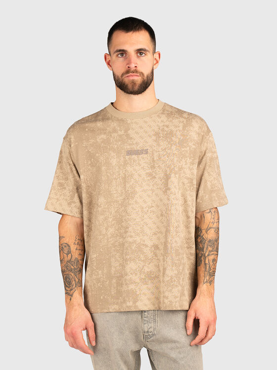 Памучна тениска с лого - 1