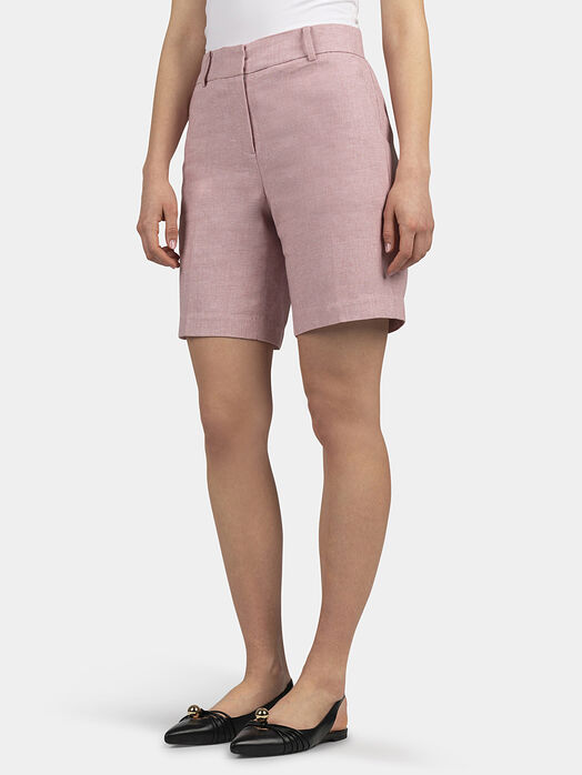 Bermuda shorts in pink color