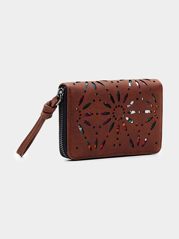 Brown purse with laser perforations - 2