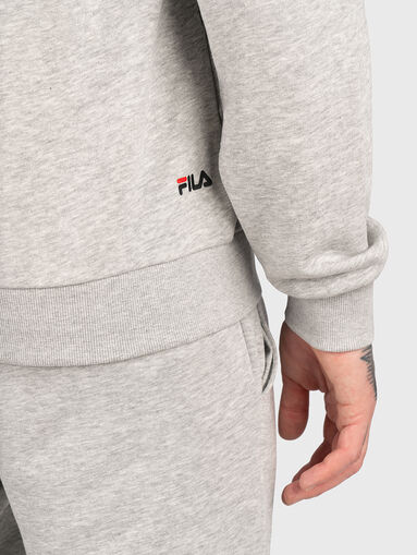 BELFORT grey hooded sweatshirt - 4