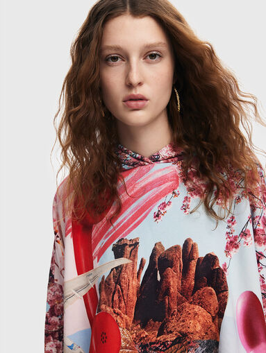 Sweatshirt with multicolour print - 3