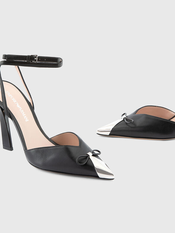 Nappa leather heeled sandals - 4