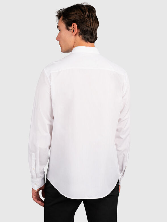 White shirt with logo print - 2