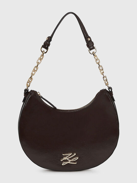 Кожена хобо чанта K/AUTOGRAPH - 1