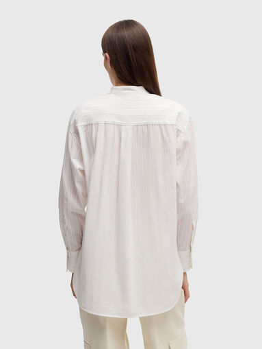 Micro striped cotton shirt - 2