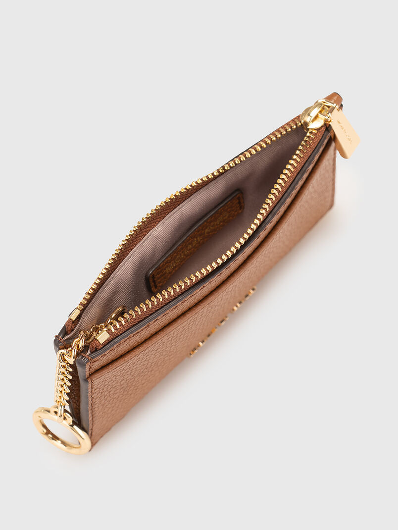 Leather cardholder with zip - 3