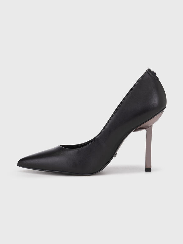 CIANCI black leather shoes with thin heel  - 4