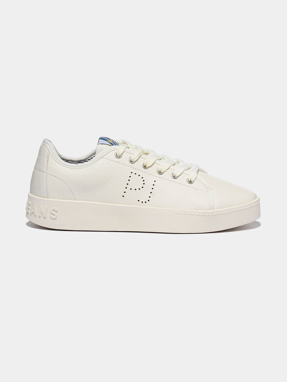 BRIXTON Leather sneakers with logo perforation - 1
