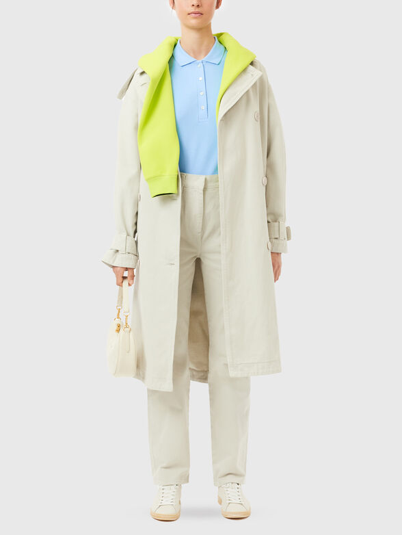 Burgundy cotton polo shirt - 2