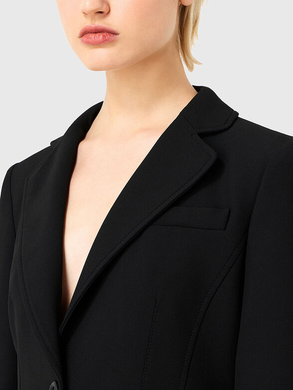 Black blazer with single-breasted fastening - 3