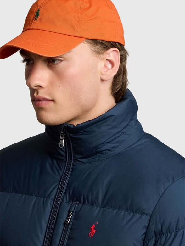 Padded jacket with logo embroidery - 6