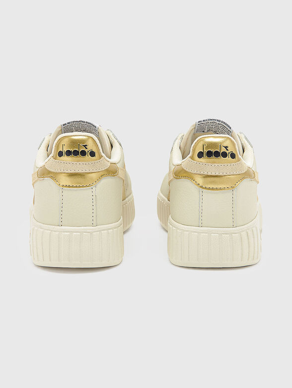 GAME STEP beige sports shoes with logo accent - 3