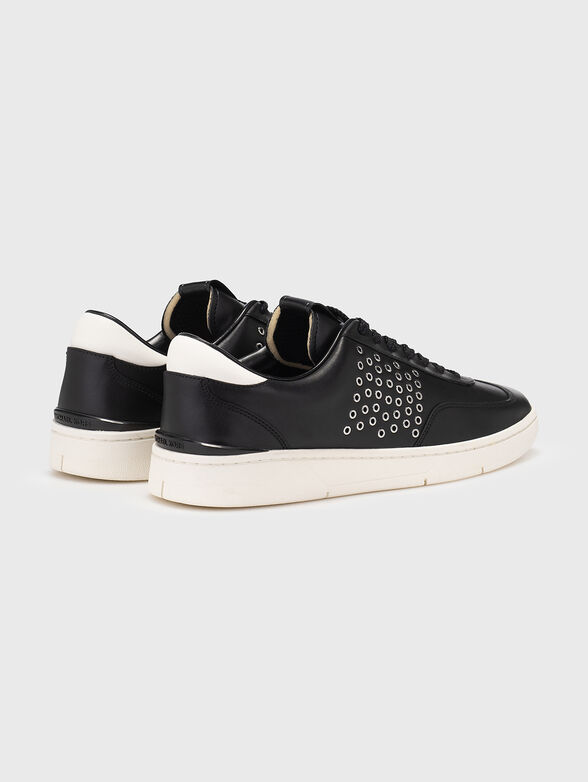 WILTON leather sneakers with eyelets - 3