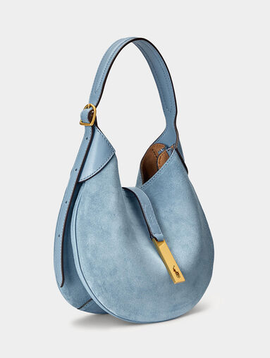 Blue suede bag - 3
