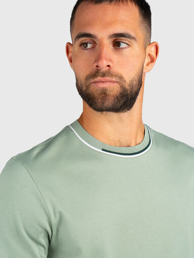 Roun neck cotton T-shirt - 4