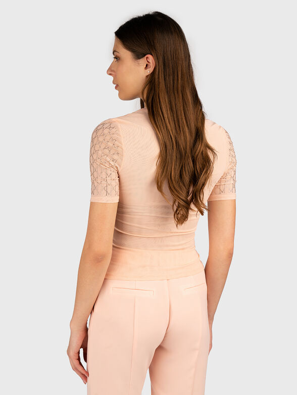 ARIA black blouse with rhinestones  - 3