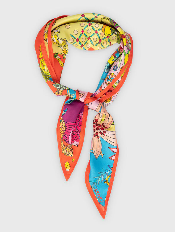 Floral print scarf - 1