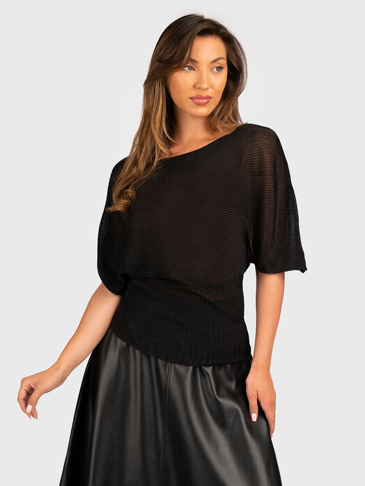 Sweater with short sleeves