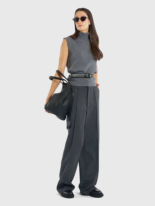 PENNI low-waisted wool trousers - 3
