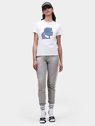 T-shirt with boucle logo detail - 4