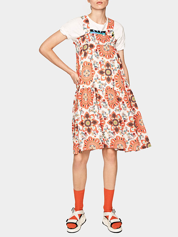 LORETO dress with floral motifs - 1